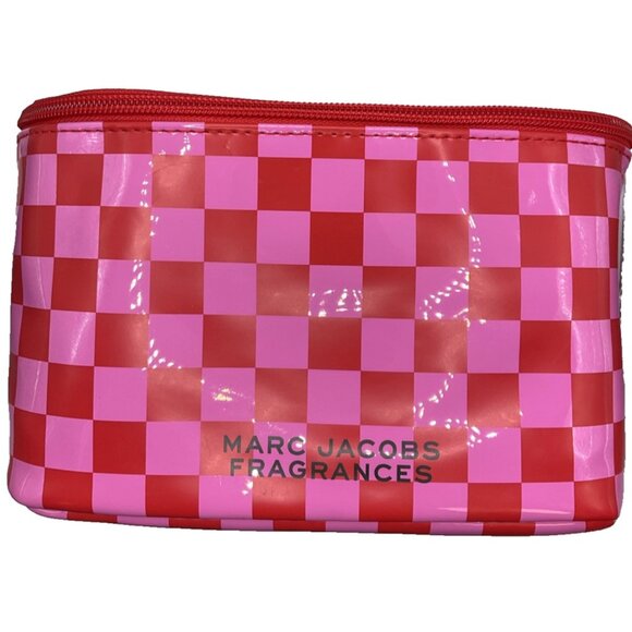 Marc Jacobs Vanity Case Red and Pink Checkered Bag Daisy Wild Perfume 4ml EDP - Picture 9 of 12